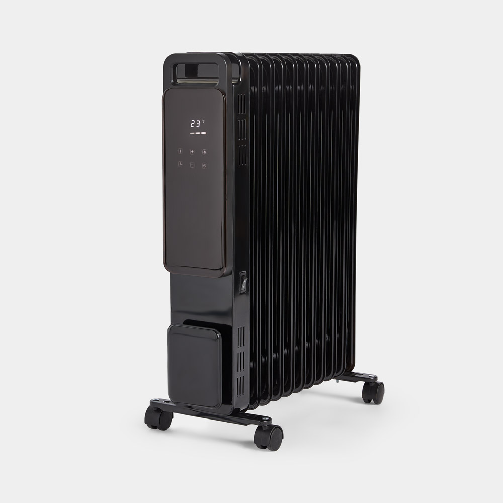 White Oil Filled Portable Radiator with Timer