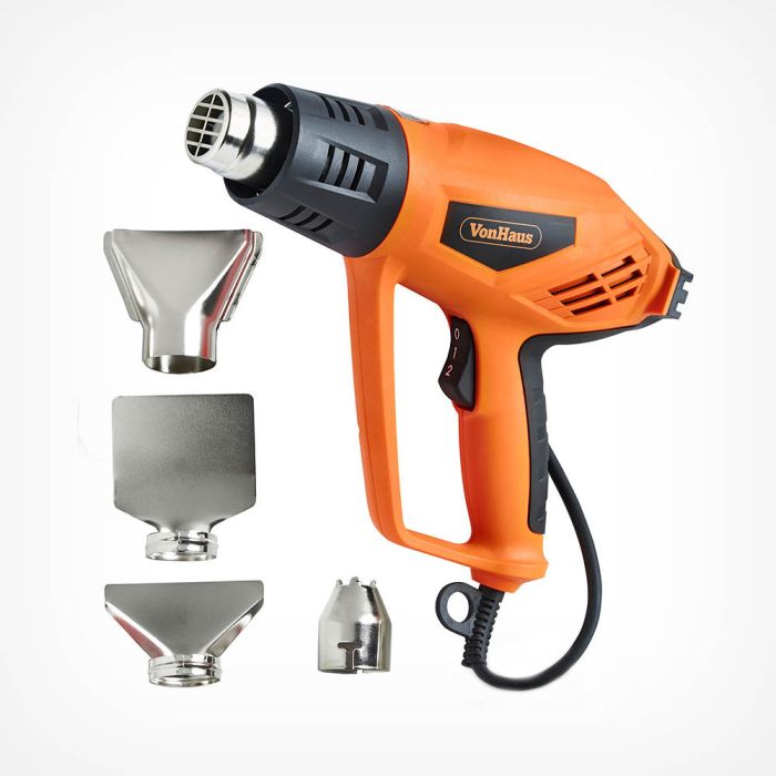 2000W Heat Gun with 4 Attachments, Power Tools