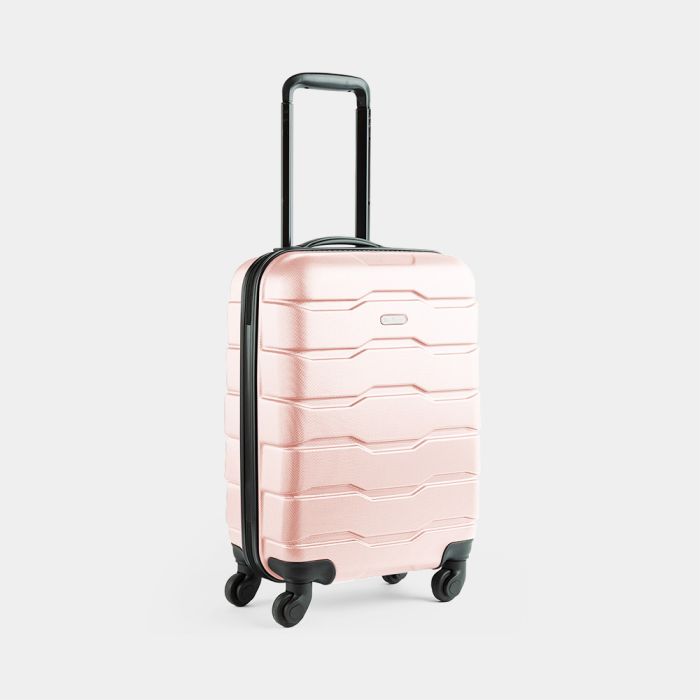 ABS Pink Hard Shell Cabin Case | Luggage & Travel | VonHaus